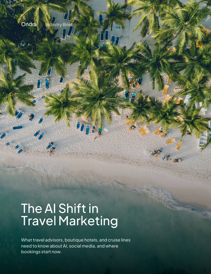 Cover of the AI Shift in Travel Marketing brief
